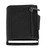 Men Business Name Card Holder Fashion Aluminium Alloy Card Box Zipper Coin PurseBlack x-72#pv