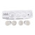 Toothpaste Dispenser Wall Mounted Toothpaste Dispenser Squeezer Kit for Bathroom Accessories Four Cups, Blue