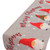 Christmas Table Runner Flag Printing Wear Dirt Resistant Xmas Christmas Table Flag for Christmas Table Cloth Decoration 3 Faceless Santas