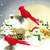 10 Pcs Artificial  Bird Simulation Foam Bird with Pine Picks Red Artificial Birds Decor with Clip Christmas Wedding Party Decor