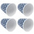 4Pcs/Set Cute Melamine Mug Imitation Porcelain Beverage Cup for Home Student School Party