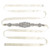 Rhinestone Wedding Dress Belt Elegant Waistbelt Clothes Accessories for Bride BridesmaidWhite