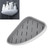 Triangle Bathroom Corner Rack Waterproof Ventilated Plastic Wall Mounted Shelf for Shampoo Grey