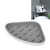 Triangle Bathroom Corner Rack Waterproof Ventilated Plastic Wall Mounted Shelf for Shampoo Grey