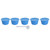 5Pcs 50ml Coffee Capsule Reusable Coffee Filter Cup with Spoon for DOLCE GUSTO Coffee MachineBlue
