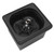 Pitcher Rinser Stainless Steel Free From Opening Kitchen Sink Automatic Glass Cup Washer for Hotel Bar Coffee Milk Tea Cup Black Small