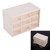 Portable Plastic 9 Lattice Mini Cabinets Drawer Jewelry Cosmetic Storage Box White
