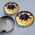 6PCS Removable Bottom Tart Pan Non Stick Coating Carbon Steel Black Quiche Pan for Kitchen