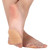 1 Pair of Hidding Non slip High Heel Forefoot Pad Cushion Foot Care Tool (Beige)