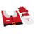 Christmas Toilet Seats Cover Bathroom Mat Decor Toilet Cover Rug Set Home Decoration