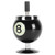 Billiard Ashtray with Lid Windproof Automatic Extinguishing Decorative Ashtray for Home Restaurant KTV Bar Black