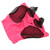 Horse Mesh Fly Mask Breathable Elastic Horse Face Mask with Ears Protection Riding Equestrian Equipment Rose Red