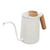 Stainless Steel Handle Drip Coffee Pot Long Gooseneck Spout Drip Kettle Coffee Tea Pot Matte White600ml