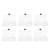 6Pcs Grid Storage Box Transparent Storage Organizer Container for Small Things 15Grid