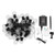 Outdoor String Light with 40 G50 Bulb Waterproof Solar USB Charging Transparent Shell Decorative LED Lamp String 32.8ft White Light