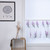 Kitchen Tiers Cabinet  Embroidery Curtain Window Short Curtain Half  Window Treatment(Purple)