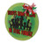 Christmas Door Hanger Sign Wooden Round Welcome Hanging Porch Window Door Decoration Sign