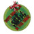 Christmas Door Hanger Sign Wooden Round Welcome Hanging Porch Window Door Decoration Sign