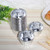 50Pcs Double-Sided Curled Paper Cup Heat Resistant Pastry Baking Cake Cups for Muffin Cake(Silver )