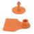 100 Set Plastic Livestock Identification Blank Ear Tag for Sheep Cattle Pigs Animal Farm SuppliesOrange