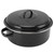 Roasting Pan Black Speckled Finish Household Non Stick BBQ Pot Roast Pan With Lid for Roasted Sweet Potatoes Chestnuts Iron Cover 26cm