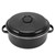 Roasting Pan Black Speckled Finish Household Non Stick BBQ Pot Roast Pan With Lid for Roasted Sweet Potatoes Chestnuts Iron Cover 26cm