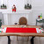 Christmas Table Runner Christmas Embroidered Santa Claus Tablecloth Xmas Placemat Decoration for Entrance Table and Coffee Table
