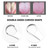 Stainless Steel Tongue Scraper Double Sided Curved Shape Tongue Cleaner for Adults Kids Improve Oral Condition Reduce Bad Breath