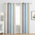 1pc Curtain Simple Gradient Hollow-out Star Pattern Double Layer Blackout Bedroom Living Room Insulation Curtain