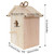 Birdhouse Bird Feeder Wooden Hanging Nest Box Outdoor Window Cage with Suction Cups