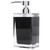 Hand Soap Dispenser Press Design Black Simple Fine Details Foaming Hand Soap Dispenser for Kitchen Toilet Laundry Room