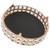 Crystal Mirror Cake Stand Holder Rack Wedding Dessert Cupcake Pan Cake Display Tray Table DecorRound