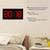 Household Acrylic Digital 3D Clock Remote Control Perpetual Calendar Alarm Clock Single Red Digit