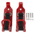 2pcs Roof Rack Shovel Mount Good Weight Bearing Capacity Axe Holder Clamp Metal Rubber Clamp Mounting Kit for Car Truck Boats Red