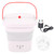 Mini Washing Machine Foldable Small Washing Machine Wash and Dry with Drain Basket for Kids Clothes Underwear Apartment Dorm Camping 100‑240V Pink EU Plug