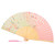 Folding Fan, Japanese Vintage Style Handmade Butterflys Hand Fan For Decoration  (Pink)