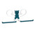 Storage Hook Rack Multipurpose Strong Bearing Capacity Waterproof Punch Free Towel Rack Holder for Home Blue