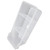 Refrigerator Organizer Bin Clear Storage Bin with 2 Divided Compartments for Kitchen Cabinet OfficeS: 40x16x14.1cm / 15.7x6.3x5.6in