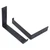 2 Pcs Wall Mount L Shaped Bracket Heavy Duty Iron L Corner Brace Joint Angle Shelves Support