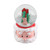 Lighted Christmas Crystal Ball Resin Cute Battery Powered Desktop Christmas Globe Decor Ornament for Home Party Gifts Present