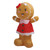 Valentines Day Inflatables Gingerbread Girl Waterproof Thickened Blow Up Gingerbread Girl Blow Up Outdoor Decoration US Plug 100‑120V
