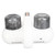 Bed Vacuum Cleaner UV Cordless Strong Suction Handheld Mite Remover Mattress Cleaner with Humidity Display for Pillows Sheets Sofa Plush Toys White