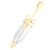 Pastry Decorating Nozzle Set Cookies Piping Syringe with 8Pcs Nozzles for Cake Decorating(CreamColored Nozzle )