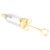 Pastry Decorating Nozzle Set Cookies Piping Syringe with 8Pcs Nozzles for Cake Decorating(CreamColored Nozzle )