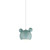 Cartoon Chandelier Shade Ceiling Lamp Cover Pendant Metal Lampshade for Dining Room Kitchen No Light Source Green