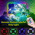 USB Dimmable RGB Colorful LEDs Strips Light with IR Remote Control 16 Colors & 4 Lighting Modes 3m 180LEDs Rope Light for TV Computer Desktop Background Home Kitchen Decorative Lighting