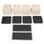4Pcs Bed Risers Plastic Anti Vibration Pads Furniture Risers for Washing Machine Cabinet Sofa