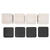 4Pcs Bed Risers Plastic Anti Vibration Pads Furniture Risers for Washing Machine Cabinet Sofa