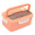 1500ml Lunch Box Heat Resistant Plastic Bento Box Portable Lunch Containers with Chopsticks Spoon for Students Pink