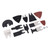 98 PCS Oscillating Saw Blades High Carbon Steel Easy To Install Universal Multitool Quick Release Saw Blades for Plastic